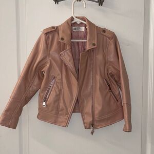 H&M Women's Blush Leather Jacket